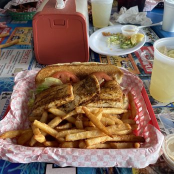 TC's Front Porch - Mahi Mahi Po Boy - American Near Me - Navarre, Florida TC's Front Porch - Mahi Mahi Po Boy - American Near Me - Navarre, Florida