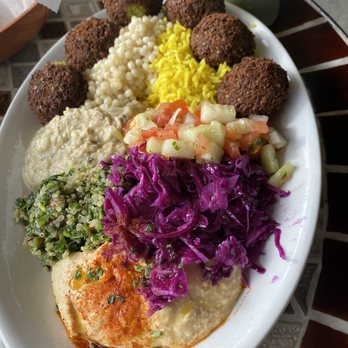 Eli's Jerusalem Grill - Vegetarian Plate - Falafel Near Me - Birmingham, Alabama