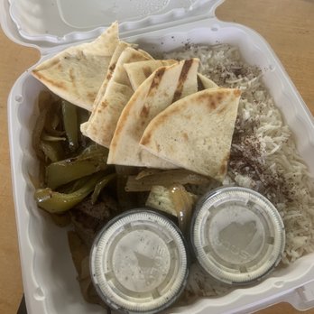 Olive On Main - Beef Kebob Skewers Platter - Mediterranean Near Me - Laurel, Maryland