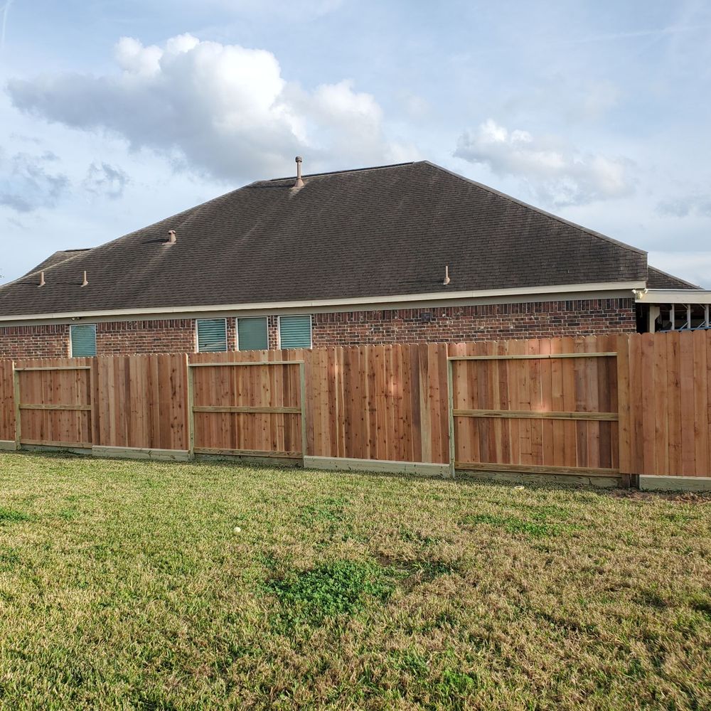 Exterior backyard fence