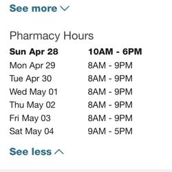Walgreens - Hours