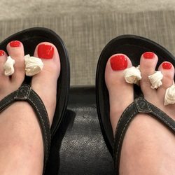 Fabulous VIP Nails - Freshly painted pedicure - Excellent finish