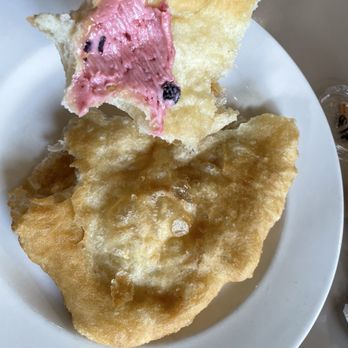 Auntie’s Emporium - Fry bread with huckleberry butter - Desserts Near Me - Arlee, Montana Auntie’s Emporium - Fry bread with huckleberry butter - Desserts Near Me - Arlee, Montana