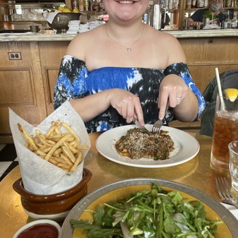 June's - Fries, vert salad, bolognese, iced tea - Breakfast & Brunch Near Me - Austin, Texas June's - Fries, vert salad, bolognese, iced tea - Breakfast & Brunch Near Me - Austin, Texas