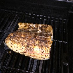 Chopping Block - Salmon on the grill