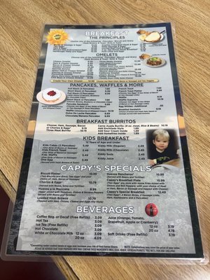 Menu photo 5 Cappy's Breakfast Cafe Tucson, AZ