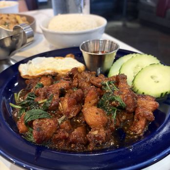 Khon Thai Kitchen By Seeda - E1 Ga-Prao* with pork belly - Thai Near Me - Austin, Texas Khon Thai Kitchen By Seeda - E1 Ga-Prao* with pork belly - Thai Near Me - Austin, Texas