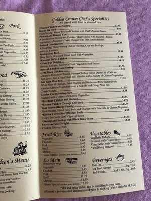 Menu photo 5 Golden Crown Inn Corpus Christi, TX