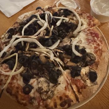 John's Pizza Works - Small pizza with olives and onions - only able to finish half - Pizza Near Me - Mammoth Lakes, California John's Pizza Works - Small pizza with olives and onions - only able to finish half - Pizza Near Me - Mammoth Lakes, California