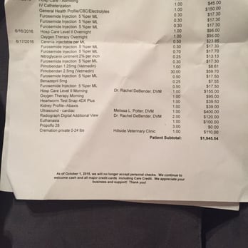 Hillside Veterinary Clinic - Bill details - Veterinarians Near Me - Dallas, Texas Hillside Veterinary Clinic - Bill details - Veterinarians Near Me - Dallas, Texas
