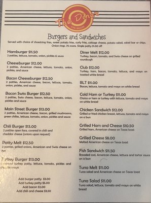Menu photo 1 The Diner on Main Bagdad, AZ Menu photo 1 The Diner on Main Bagdad, AZ