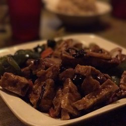 Sweet Ginger - Vegan Szechuan Tofu with brown rice