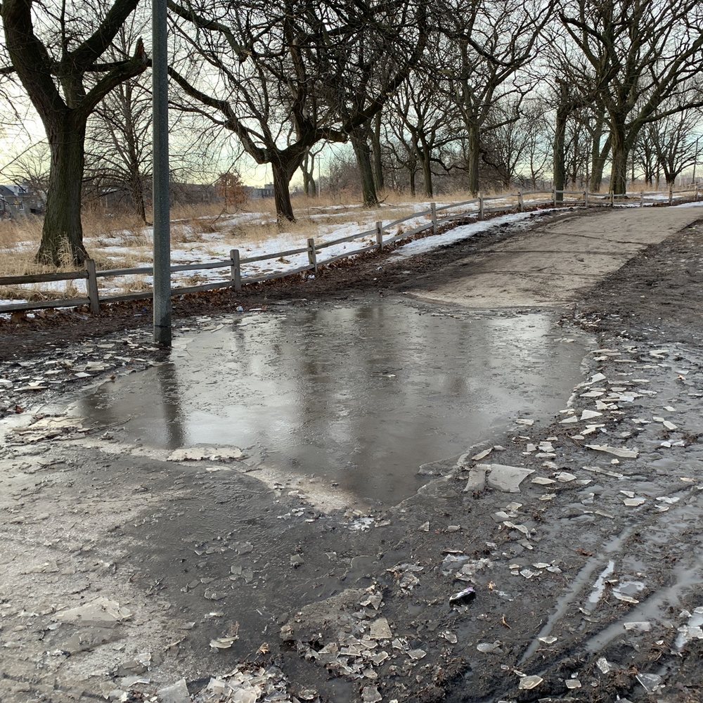 Running path flooding problems. In winter it is quite slippery. Running path flooding problems. In winter it is quite slippery.
