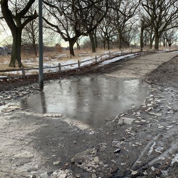 Horner Park - Running path flooding problems. In winter it is quite slippery. - Parks Near Me - Chicago, Illinois Horner Park - Running path flooding problems. In winter it is quite slippery. - Parks Near Me - Chicago, Illinois
