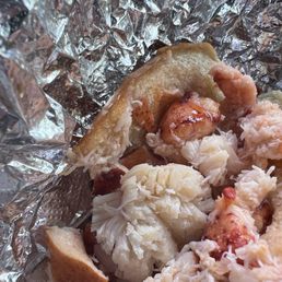 Twin Lobster Rolls 5oz. Only 1/2 of one shown...we are too fast! Twin Lobster Rolls 5oz. Only 1/2 of one shown...we are too fast!