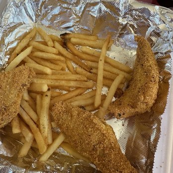 The Feed Lot - Monday special fish n chips. Hush puppies included but gone already in this picture - Ice Cream & Frozen Yogurt Near Me - Cabool, Missouri The Feed Lot - Monday special fish n chips. Hush puppies included but gone already in this picture - Ice Cream & Frozen Yogurt Near Me - Cabool, Missouri