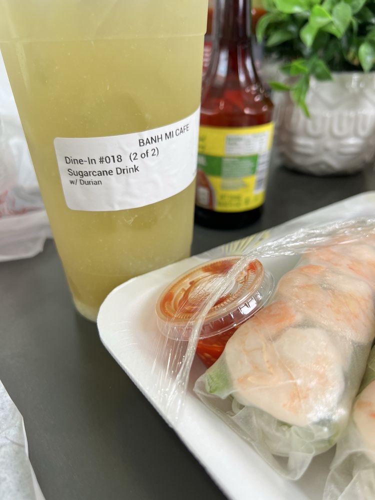 Food from Sam’s Banh Mi Cafe