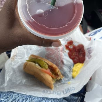 Wienerschnitzel - Chicago dog! Strawberry lemonade! Very Delicious! 4/11/2026 - Fast Food Near Me - El Cerrito, California Wienerschnitzel - Chicago dog! Strawberry lemonade! Very Delicious! 4/11/2026 - Fast Food Near Me - El Cerrito, California