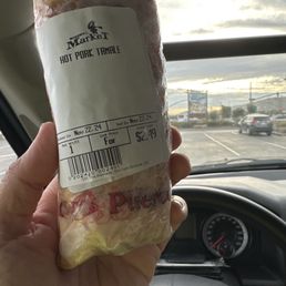 Hot pork tamale. But the chicken also melts in your mouth. Super delicious! Hot pork tamale. But the chicken also melts in your mouth. Super delicious!