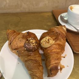 Chocolate and pistachio croissant Chocolate and pistachio croissant