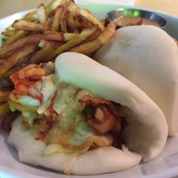 Homes Brewery - Kimchi rueben buns with fries - Breweries Near Me - Ann Arbor, Michigan
