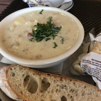 Fish - New England clam chowder - Seafood Near Me - Sausalito, California Fish - New England clam chowder - Seafood Near Me - Sausalito, California