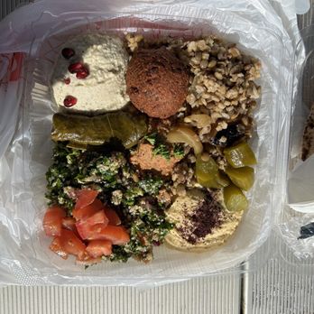 JuJu's Mediterranean Kitchen - I ordered the Mezza Combo Plate for 1. - Mediterranean Near Me - Napa, California JuJu's Mediterranean Kitchen - I ordered the Mezza Combo Plate for 1. - Mediterranean Near Me - Napa, California
