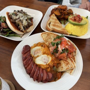 Pistachio Kitchen - SHAKSHUKA - BEEF SAUSAGE , OMELETTE (VEGETARIAN) , pistachio Philly Cheese steak - Breakfast & Brunch Near Me - San Francisco, California Pistachio Kitchen - SHAKSHUKA - BEEF SAUSAGE , OMELETTE (VEGETARIAN) , pistachio Philly Cheese steak - Breakfast & Brunch Near Me - San Francisco, California