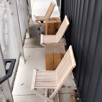 The Meteor - Outdoor sitting area - Coffee & Tea Near Me - Bentonville, Arkansas