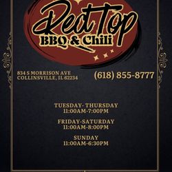 Red Top Barbeque & Chili - 834 South Morrison, Collinsville, IL