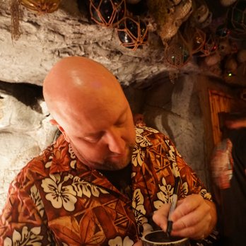 False Idol - Martin signing our mug! - Cocktail Bars Near Me - San Diego, California