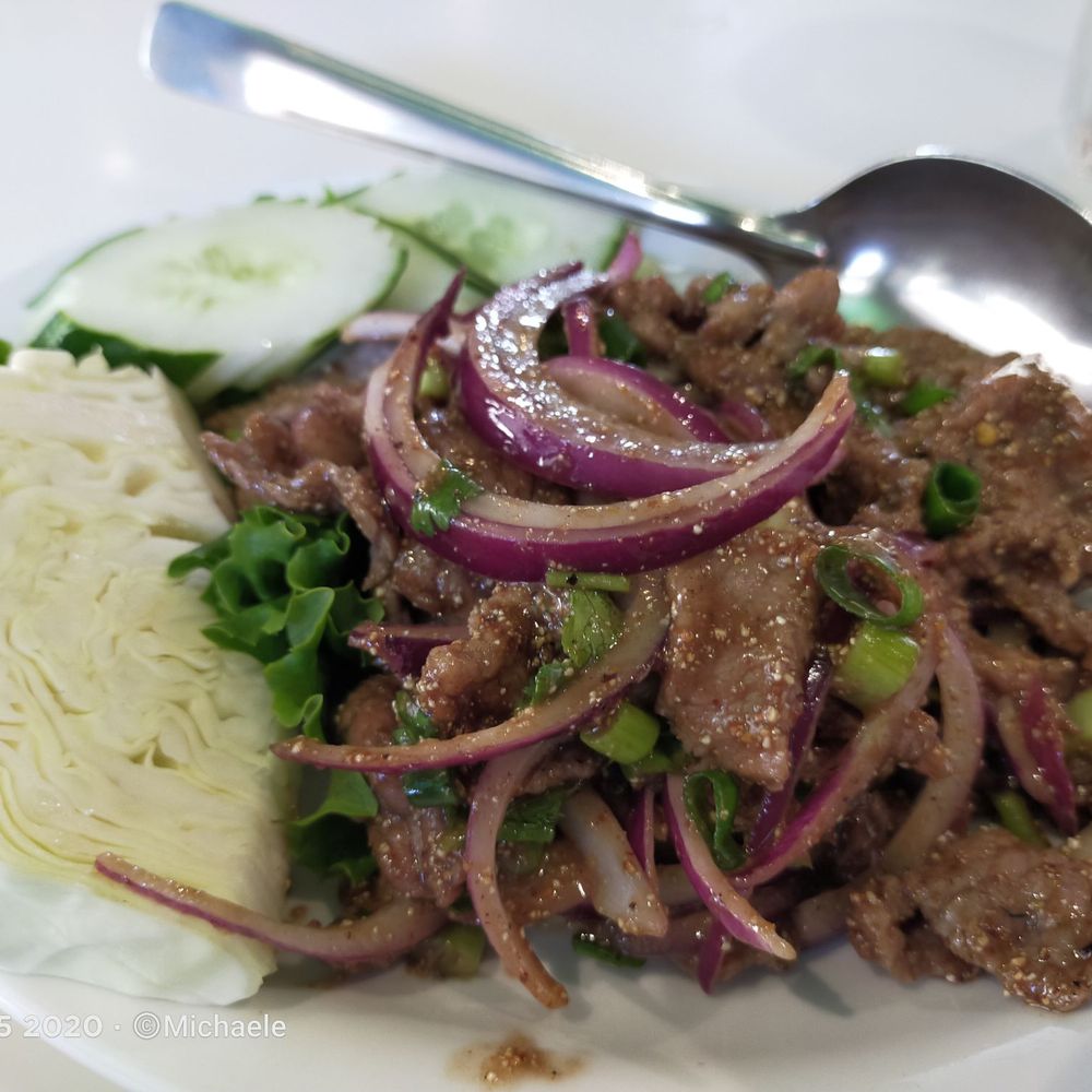 Red Elephant - Medium Beef Salad - Thai Near Me - Honolulu, Hawaii Red Elephant - Medium Beef Salad - Thai Near Me - Honolulu, Hawaii