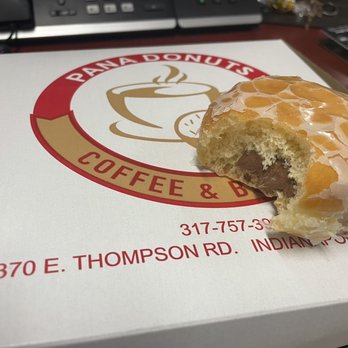 PANA Donuts Coffee & Boba Tea - Chocolate cream filled yeast donut - Donuts Near Me - Indianapolis, Indiana PANA Donuts Coffee & Boba Tea - Chocolate cream filled yeast donut - Donuts Near Me - Indianapolis, Indiana