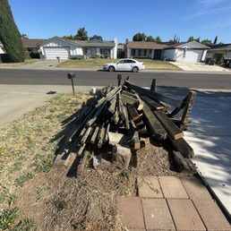 Pergola debris