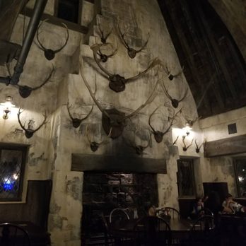 Three Broomsticks - Those are some horns! - British Near Me - Orlando, Florida Three Broomsticks - Those are some horns! - British Near Me - Orlando, Florida