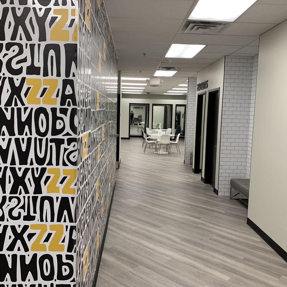 ZZ DANCE - The main hallway to lounge featuring a custom wall print created by Amy Turner! - Dance Schools Near Me - Cherry Hill, New Jersey ZZ DANCE - The main hallway to lounge featuring a custom wall print created by Amy Turner! - Dance Schools Near Me - Cherry Hill, New Jersey