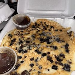 K P's Breakfast & Lunch - Chocolate Chip Pancake Blueberry Pancake