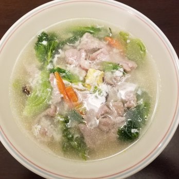 Yuet Lee - Salted Egg w/ Mustard Greens and Sliced Pork Soup... symphony or flavors - Chinese Near Me - San Francisco, California