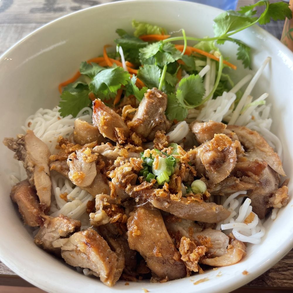 Pho Bo & Bambu Cypress - Grilled Lemongrass Chicken vermicelli bowl - Bubble Tea Near Me - Cypress, Texas Pho Bo & Bambu Cypress - Grilled Lemongrass Chicken vermicelli bowl - Bubble Tea Near Me - Cypress, Texas