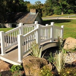 Bell Gate Farm - Bridge over Rock Garden which leads you to Parker's Grotto...A GREAT place to have your ceremony.