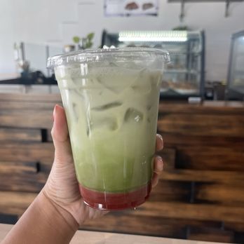 Collect Coffee Bar - strawberry matcha - Coffee & Tea Near Me - Fresno, California Collect Coffee Bar - strawberry matcha - Coffee & Tea Near Me - Fresno, California