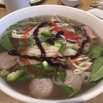 Pho 777 - Pho - Beef Noodle Soup with Rare Steak and Meatballs - Vietnamese Near Me - Honolulu, Hawaii