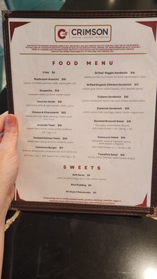 Menu photo 5 Crimson DC Washington, DC, DC