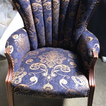 JP Seating - Chair w/new fabric, reupholstered in 1 day by JP Seating Corp.  Beauty!! - Furniture Reupholstery Near Me - Covina, California