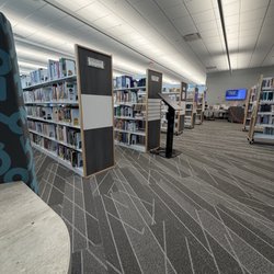 Arlington Public Library - East Arlington - Cubicle view near entrance