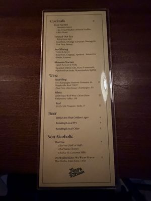 Menu photo 2 Langbaan Portland, OR