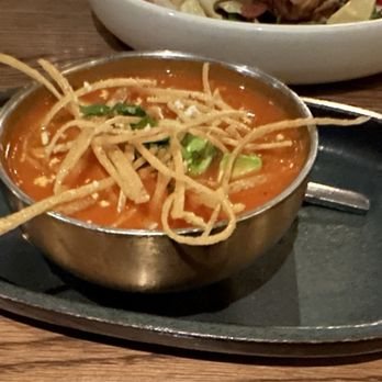 Mexican Sugar Las Colinas - TORTILLA SOUP roasted chicken, tomato, avocado, queso fresco - Latin American Near Me - Irving, Texas