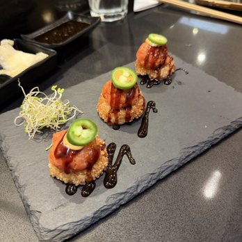 Taberu Sushi - Crispy Rice with Spicy Tuna - Japanese Near Me - Santa Ana, California