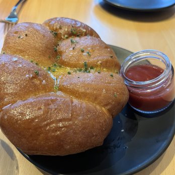 Solstice - Parker House Rolls with Strawberry Elderflower Jam - New American Near Me - Irvine, California Solstice - Parker House Rolls with Strawberry Elderflower Jam - New American Near Me - Irvine, California