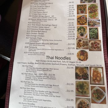 Pat’s Thai Shabu - menu - Thai Near Me - Stanwood, Washington